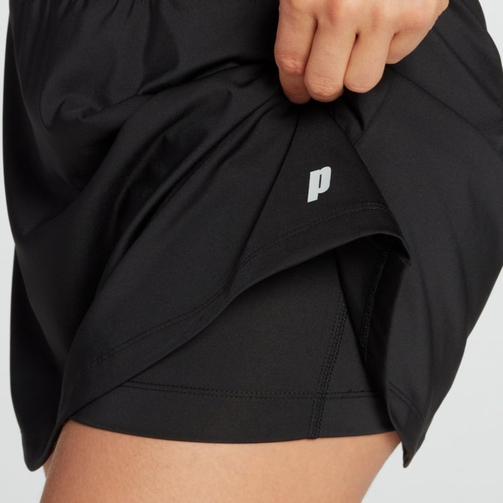 NWT Prince Golf Tennis Match Knit Skort Black Women's Pickleball Skort SM & LG